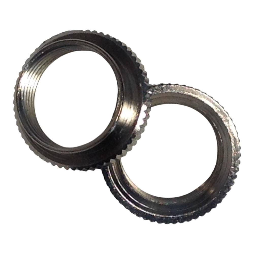 2 Fine Shouldered Deep Toggle Switch Nut Nickel For Switchcraft Made in USA