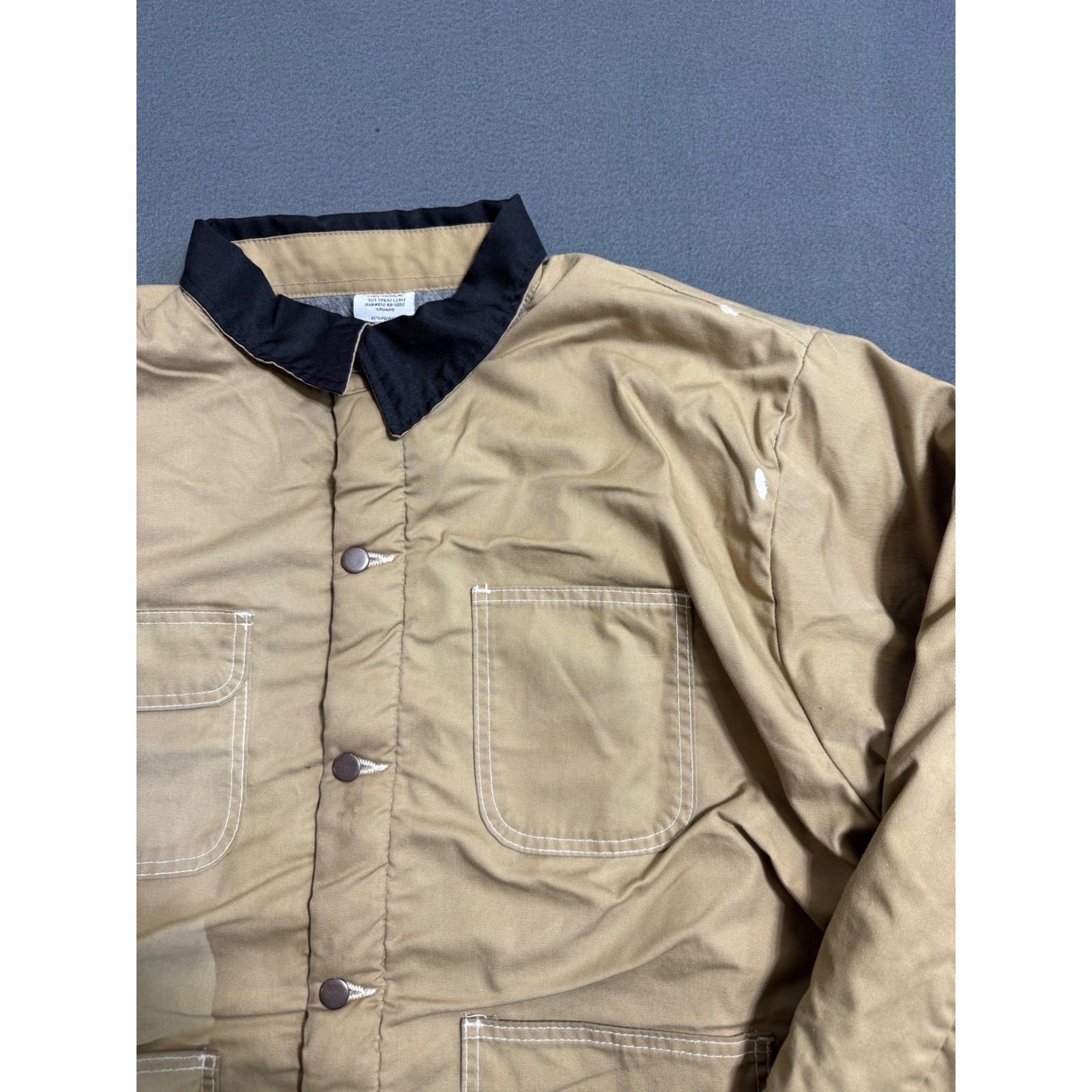 Bob Barker Prison Jacket Mens 2XL Brown Button Blanket Lined Work Barn Chore