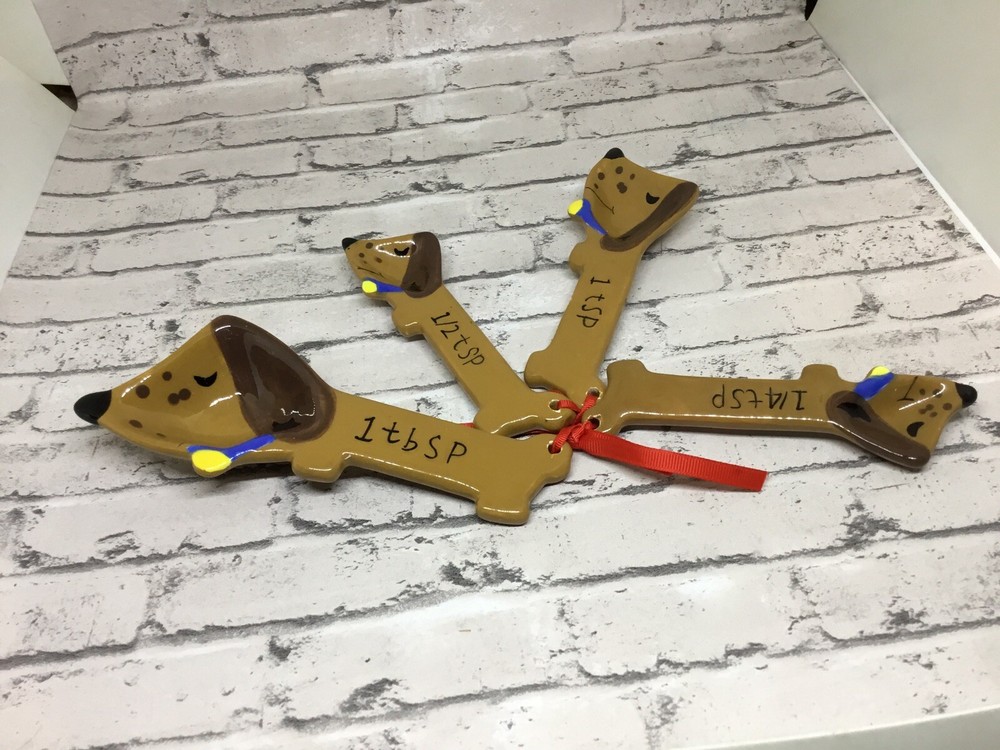 Ceramic Dogs Measuring Spoons