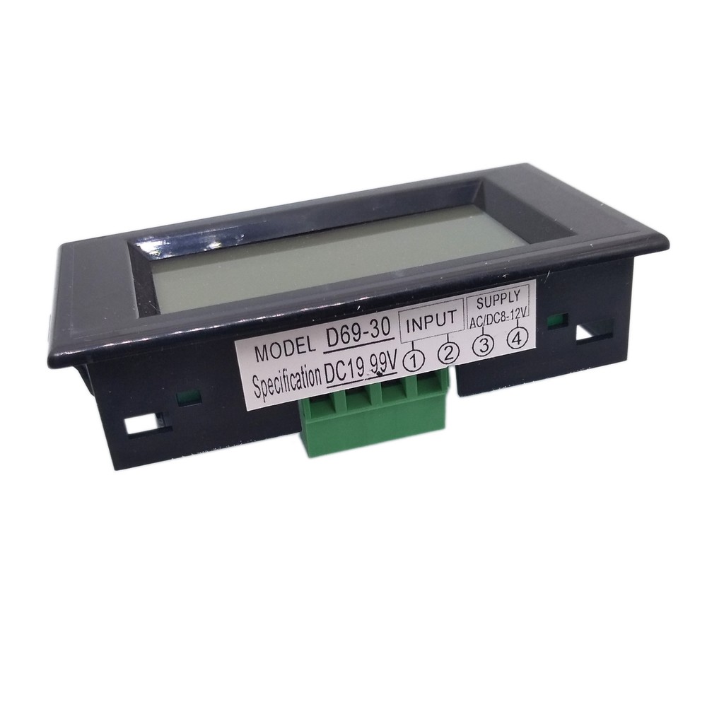 US Stock DC 0-199.9V 200V Blue LCD Digital Volt Voltage Panel Meter Voltmeter