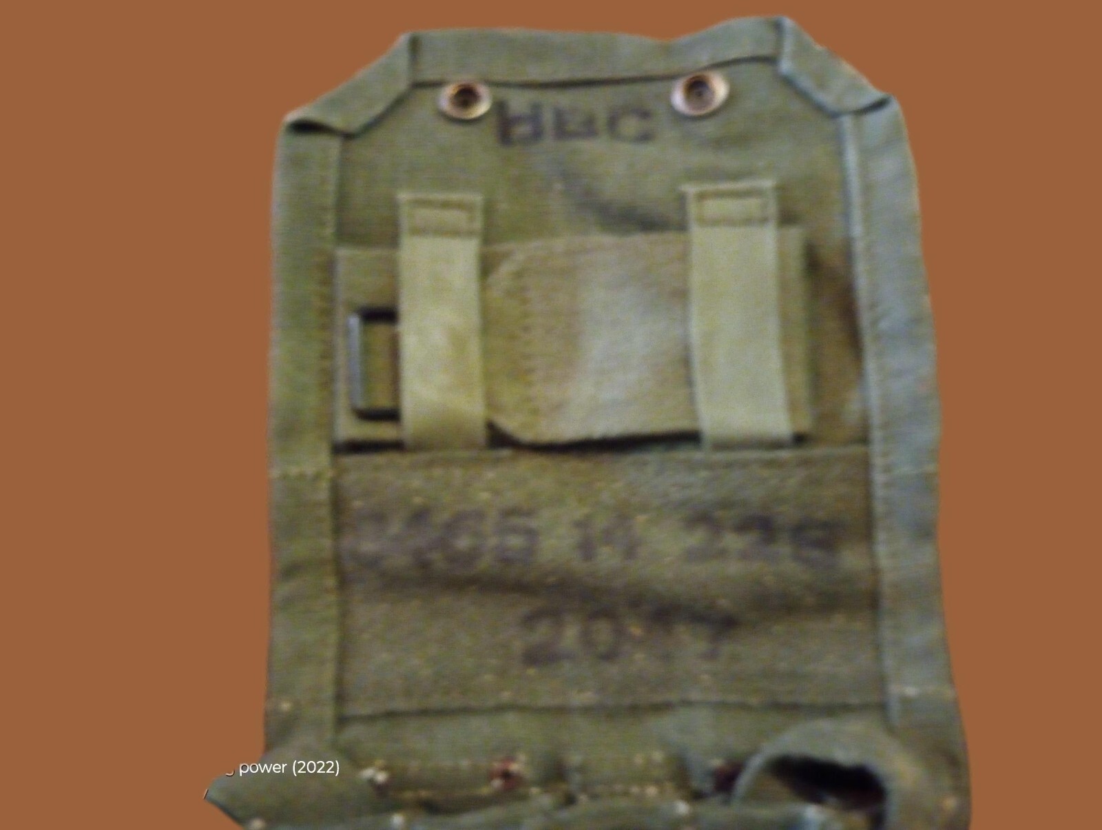 French military mat rifle magazine pouch 5 cell ammo shoulder bag genuine