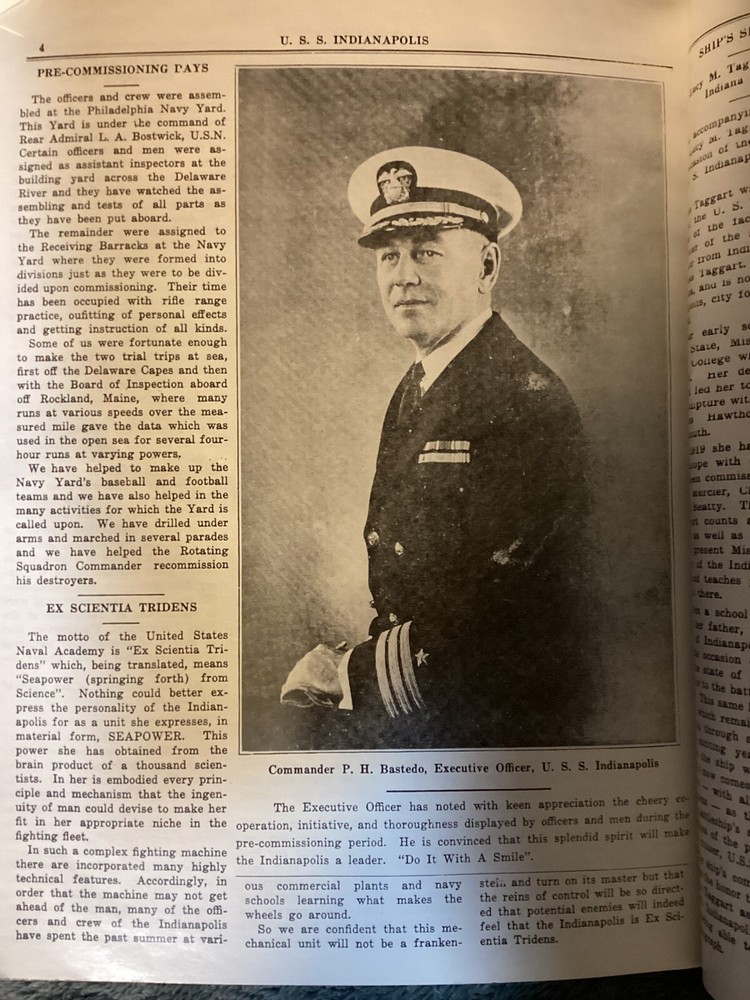 U.S.S. INDIANAPOLIS MEMORIAL DEDICATION