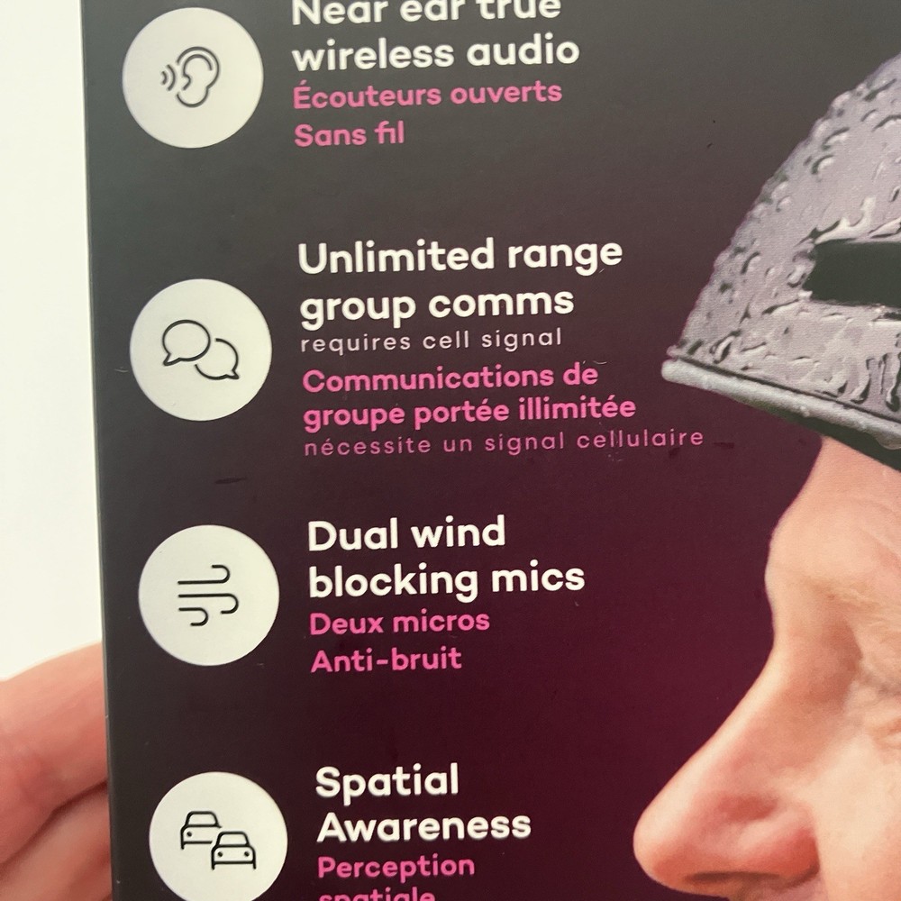 Aleck Punks Helmet Bluetooth Speakers Audio Comms System Open Box Tested