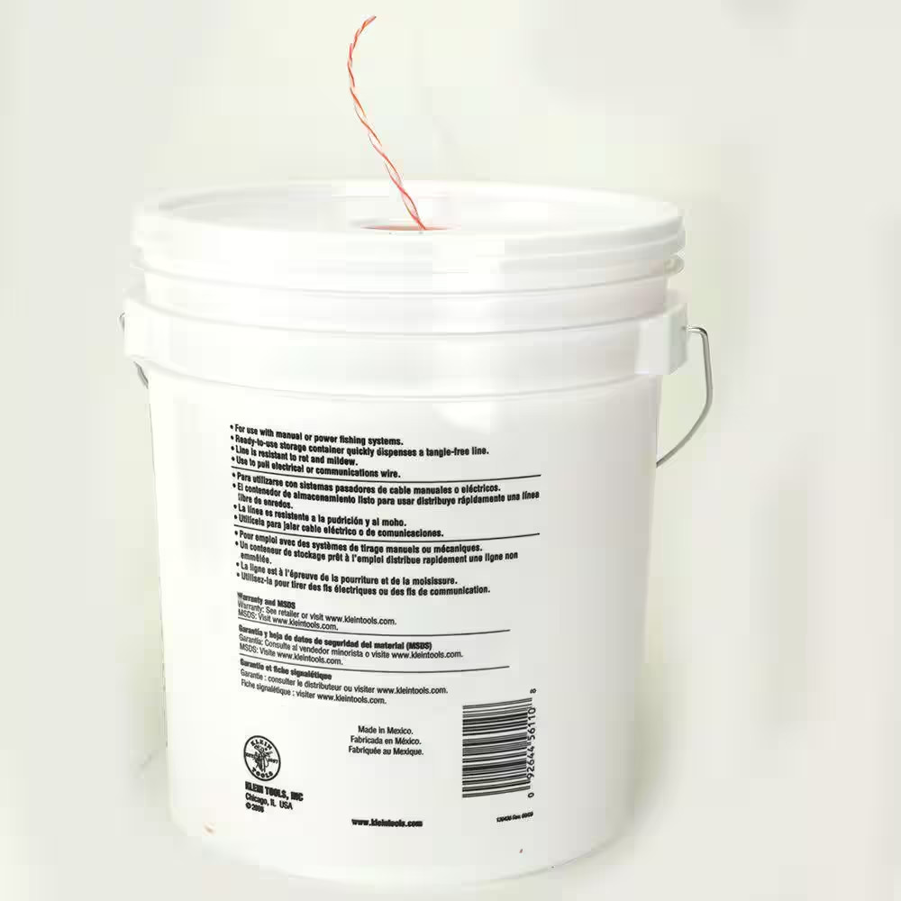 Poly Pull Line with Orange Tracer 6500-Foot