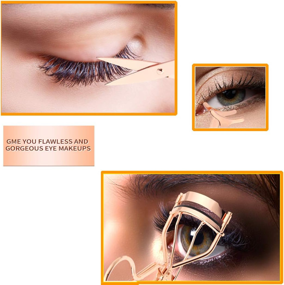 Eyelash Applicator Tool Set 5PCS Lash Applicator Curler Scissors Kit