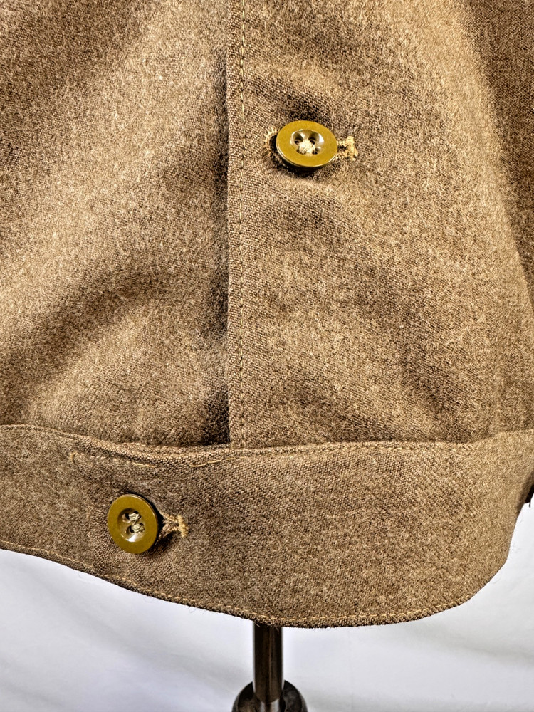 WWII USAAF BRITISH MADE IKE JACKET - 9TH AIR FORCE PATCH - NAMED & DATED 1944