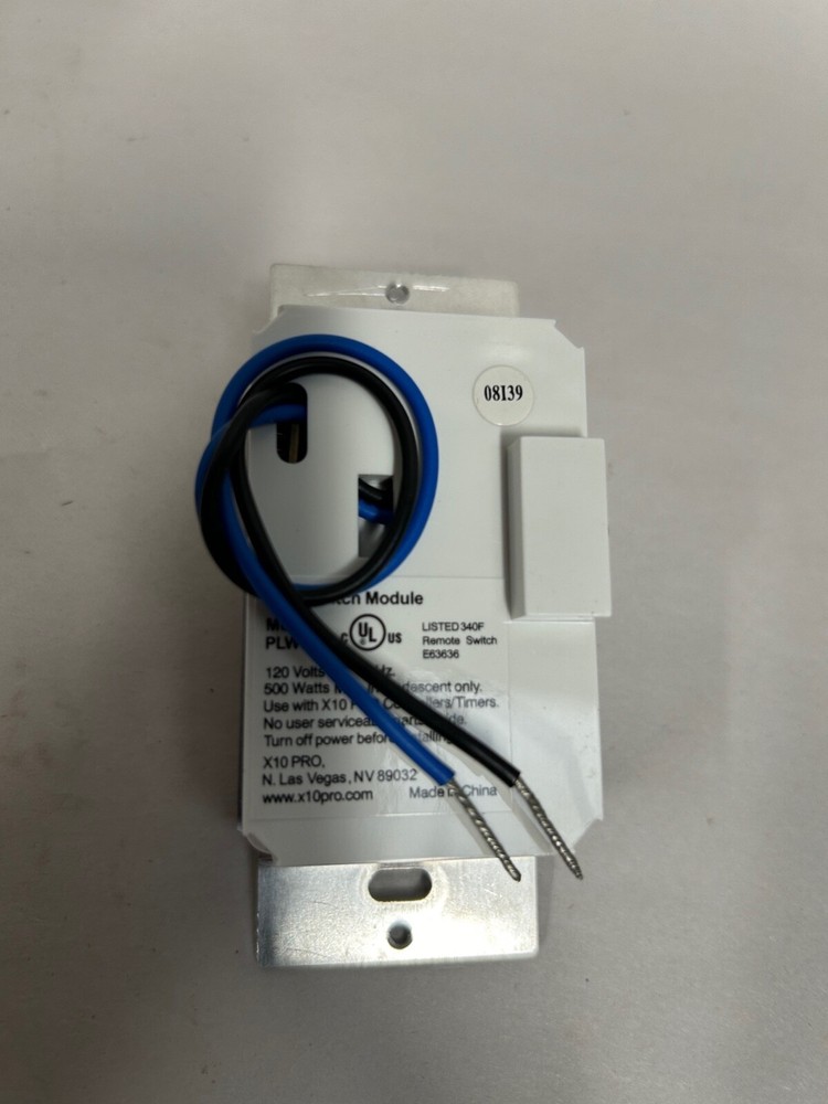 UNUSED X-10 PRO PLW01 Home Automation Wall Switch Module (A5)