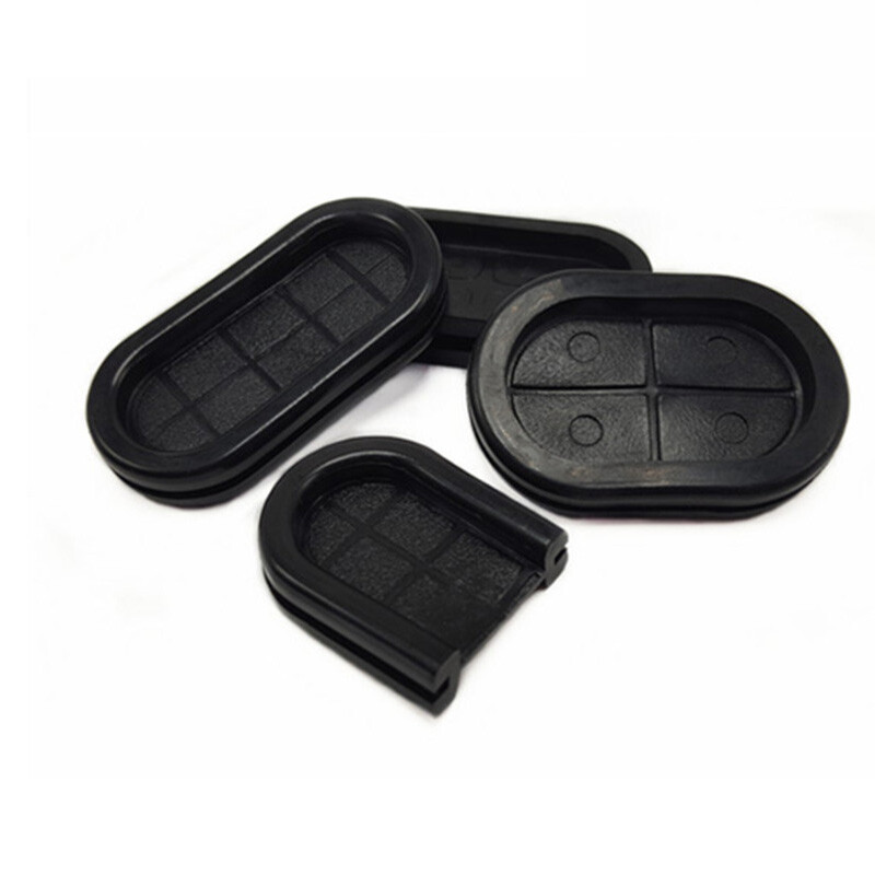 Synthetic Rubber Oval Shape Closed Grommets Double-Sided Cable Bung Various size