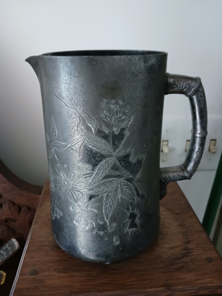 Antique Pairpoint Quadruple Plate Pitcher  1886