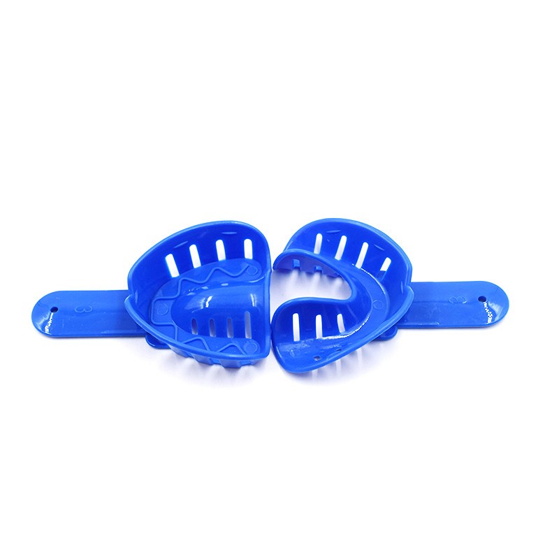 1 Set Dental 6 Different Sizes Impression Plastic Assorted Kit Upper/Lower Trays