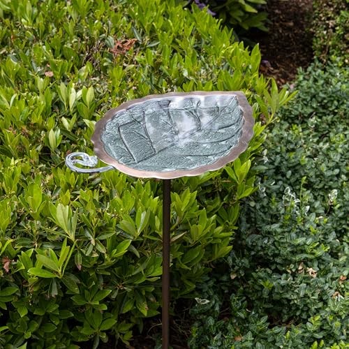 Aspen Leaf Birdbath- Stake