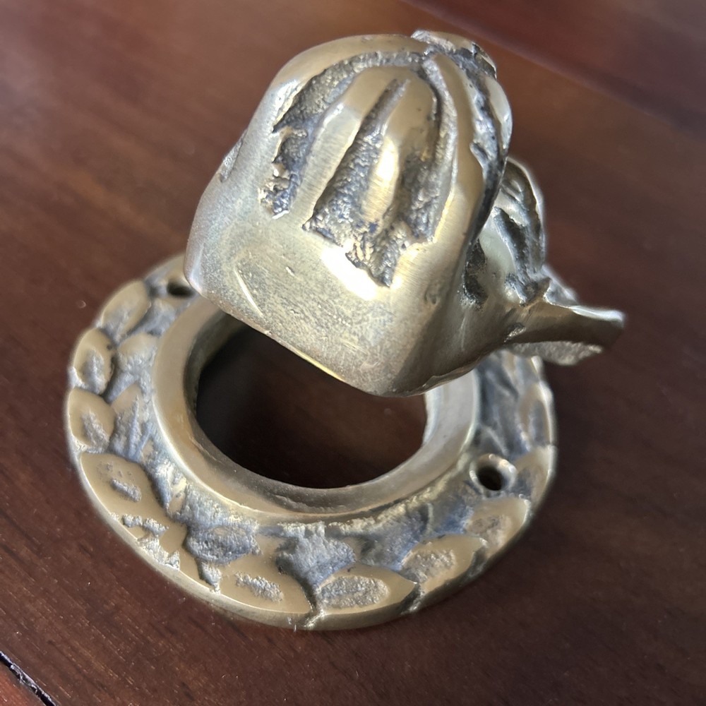 Brass Dog Door Knocker
