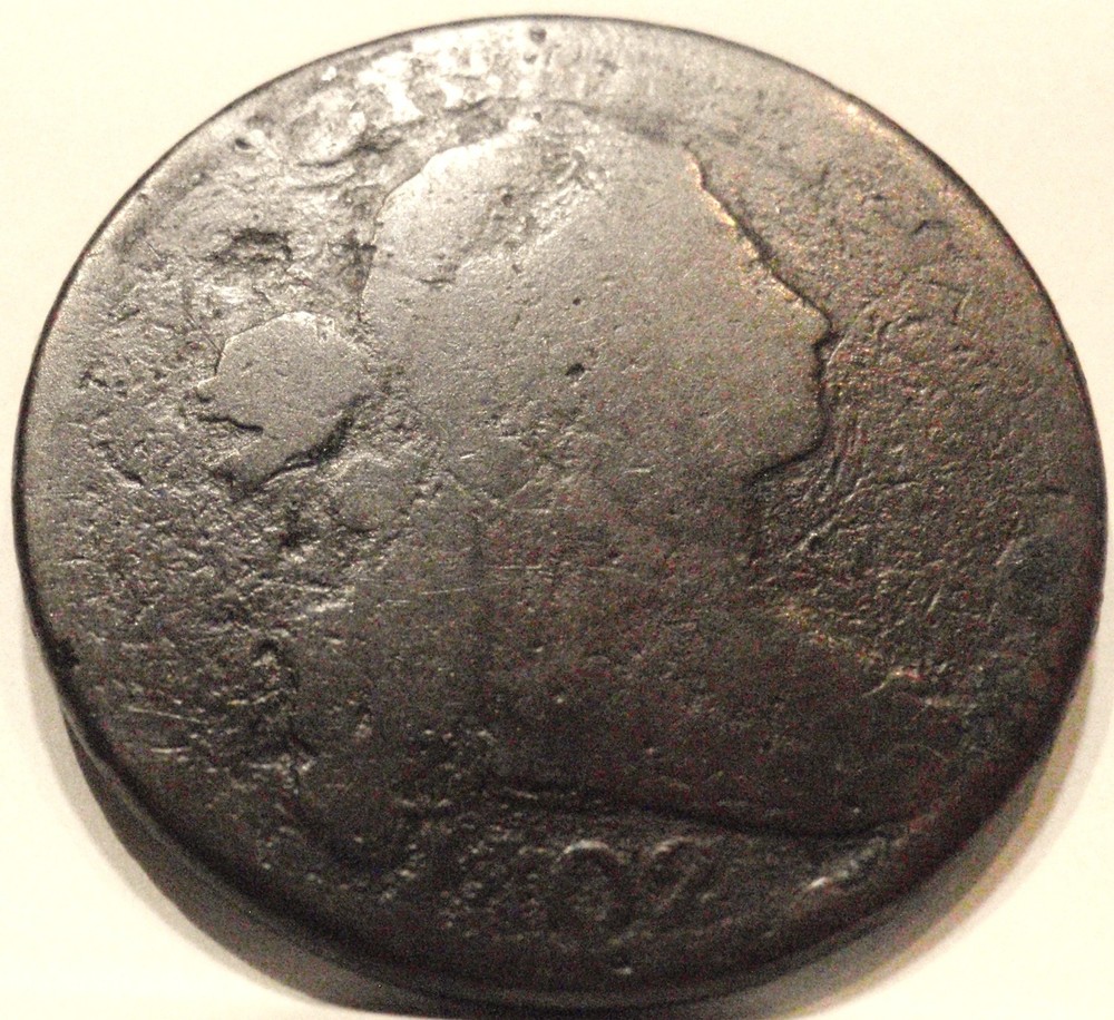 1802 Normal Reverse Draped Bust Large Cent GOOD/VG Coin Nice Example!