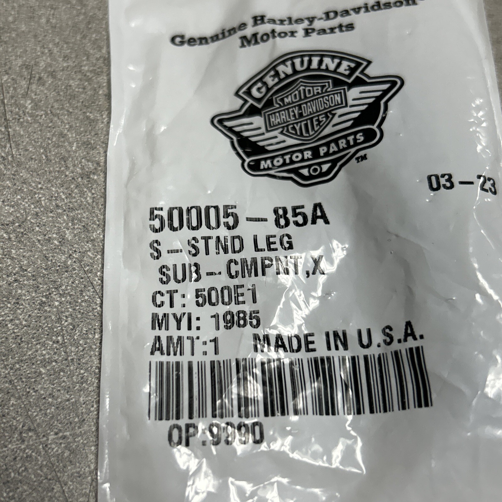 HARLEY-DAVIDSON  Kickstand Spring  50005-85A TOURING ,SOFTAIL