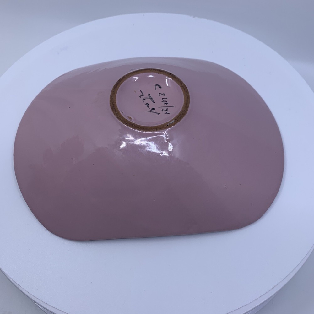 Art Pottery Italy Pink Bowl