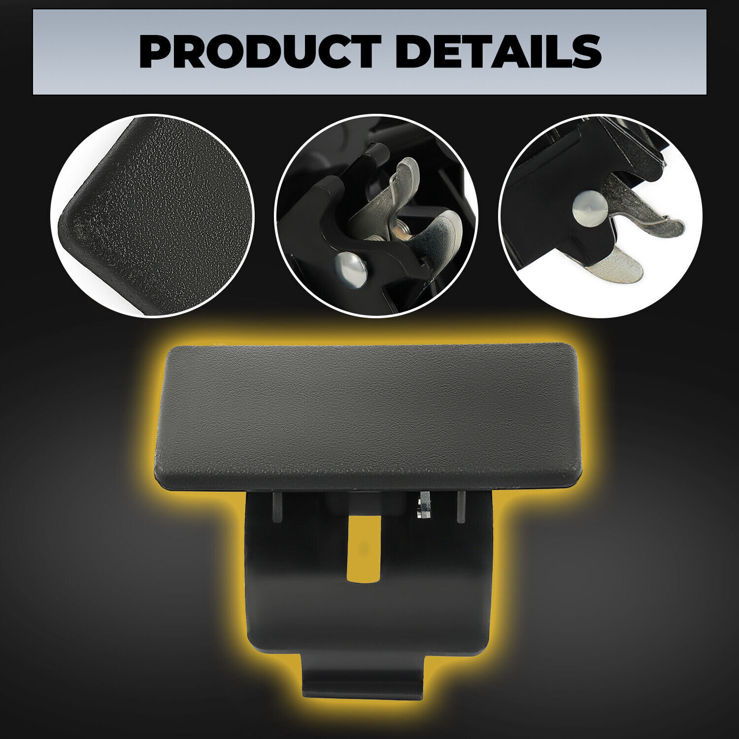 For Chevy Colorado GMC Canyon Hummer H3 Glove Box Latch Handle Black 2004-2012