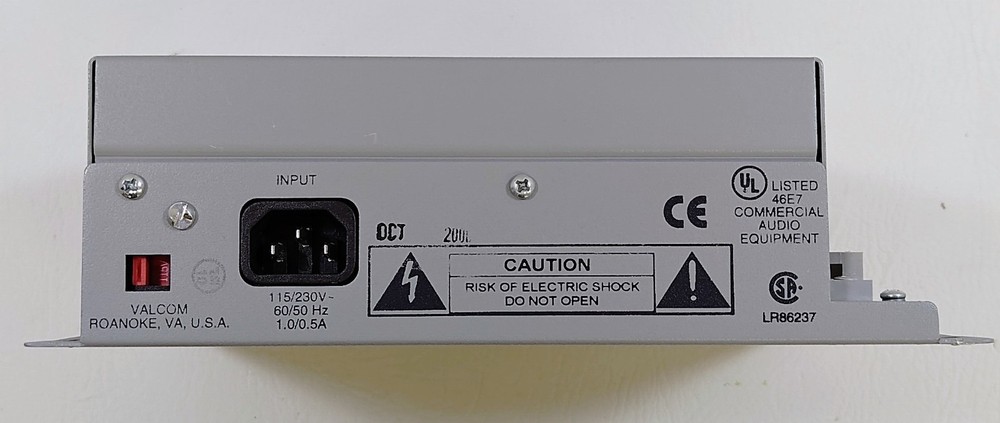 Valcom V-2003A 3-Zone One-Way Page Control Unit w/Power Cord