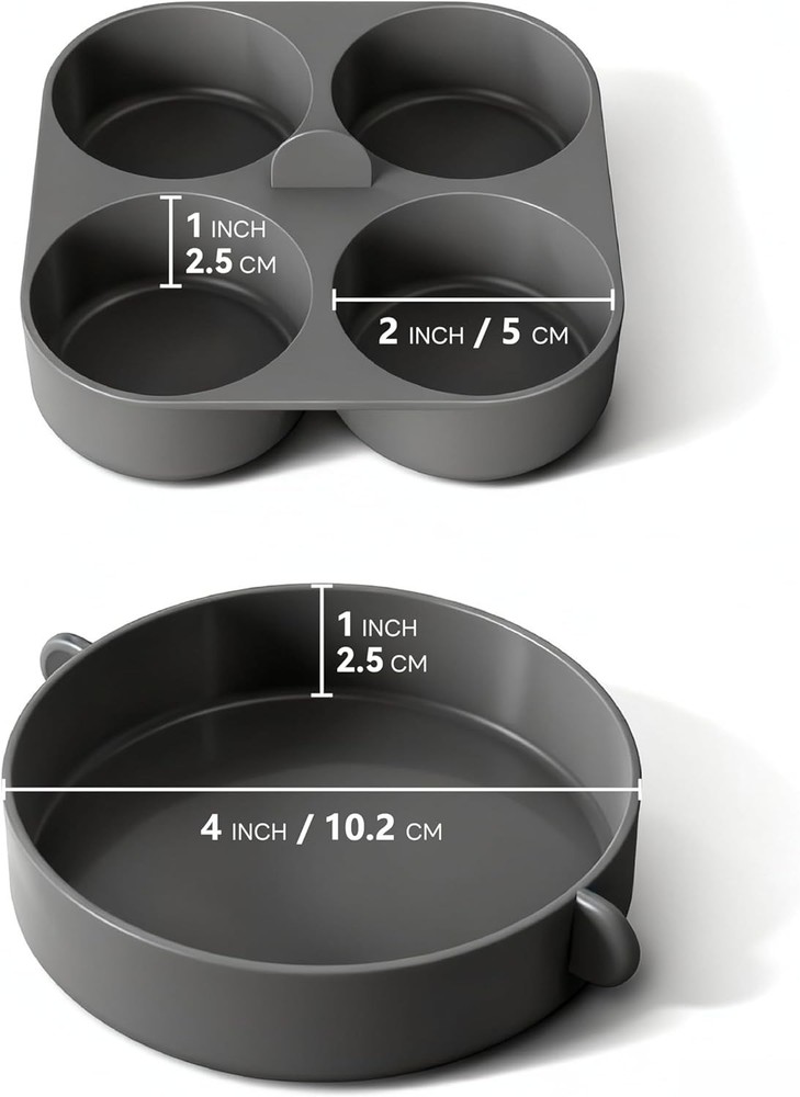 Silicone Egg Bite Molds for Instant Pot and Sous Vide Egg Bite Maker, 2 Pcs