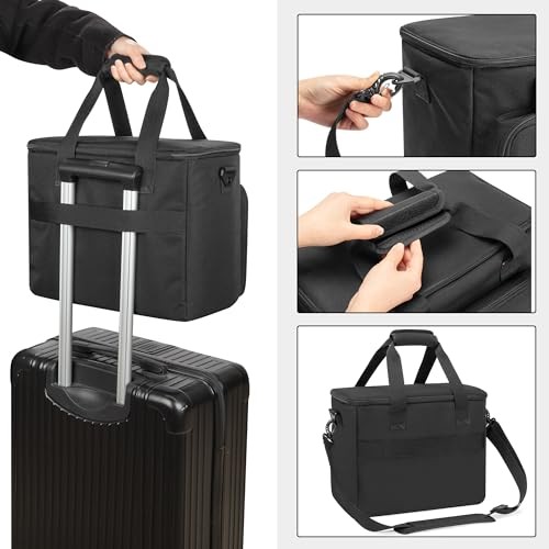 9 Slots Wireless Microphone Case, Travel Bag for Handheld Mic System,