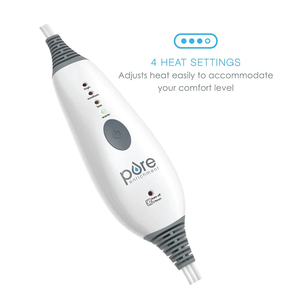 Pure Enrichment PureRelief Deluxe Heating Pad 12"x24" – Gray