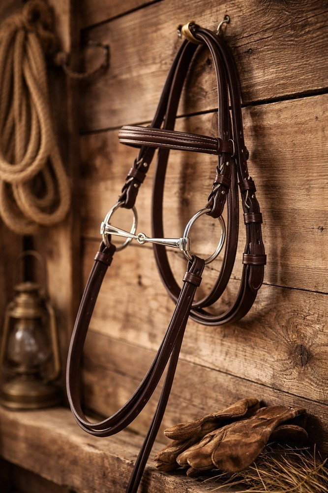 Horse Snaffle Bit with 5-1/4" Snaffle and 2-1/2" Ring 3513