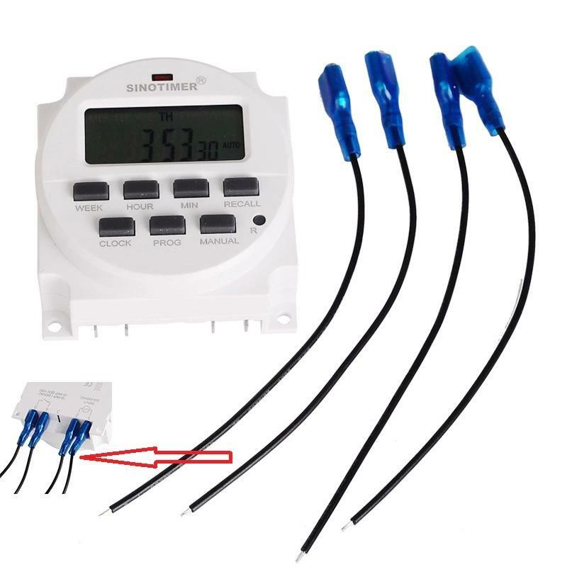 Timer Switch 6V DC 7 Days Programmable LCD Display Battery Time Relay Clock
