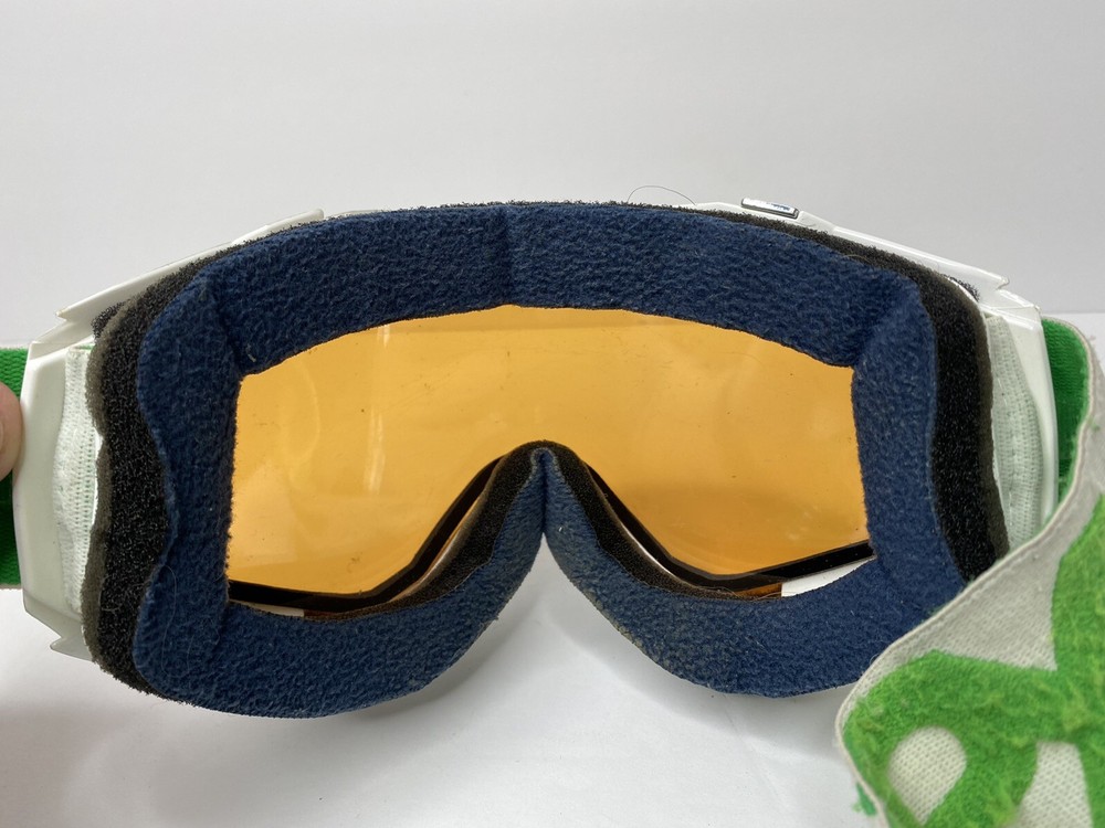 SPY Optic Snow Goggles White & Green Frames - Good Condition