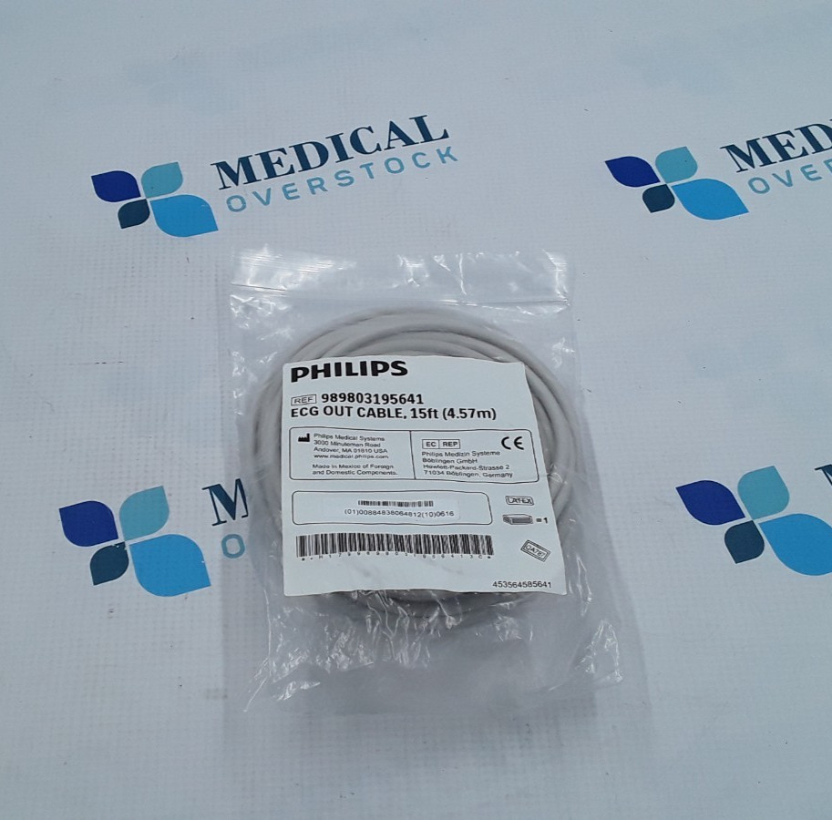 Philips ECG Out Cable 15ft REF 989803195641