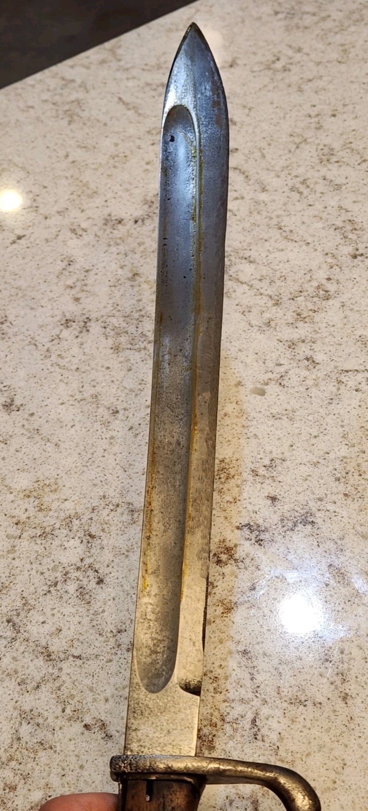 Original WWI German Butcher Blade Bayonet With Sheath (A-G Duisburg)