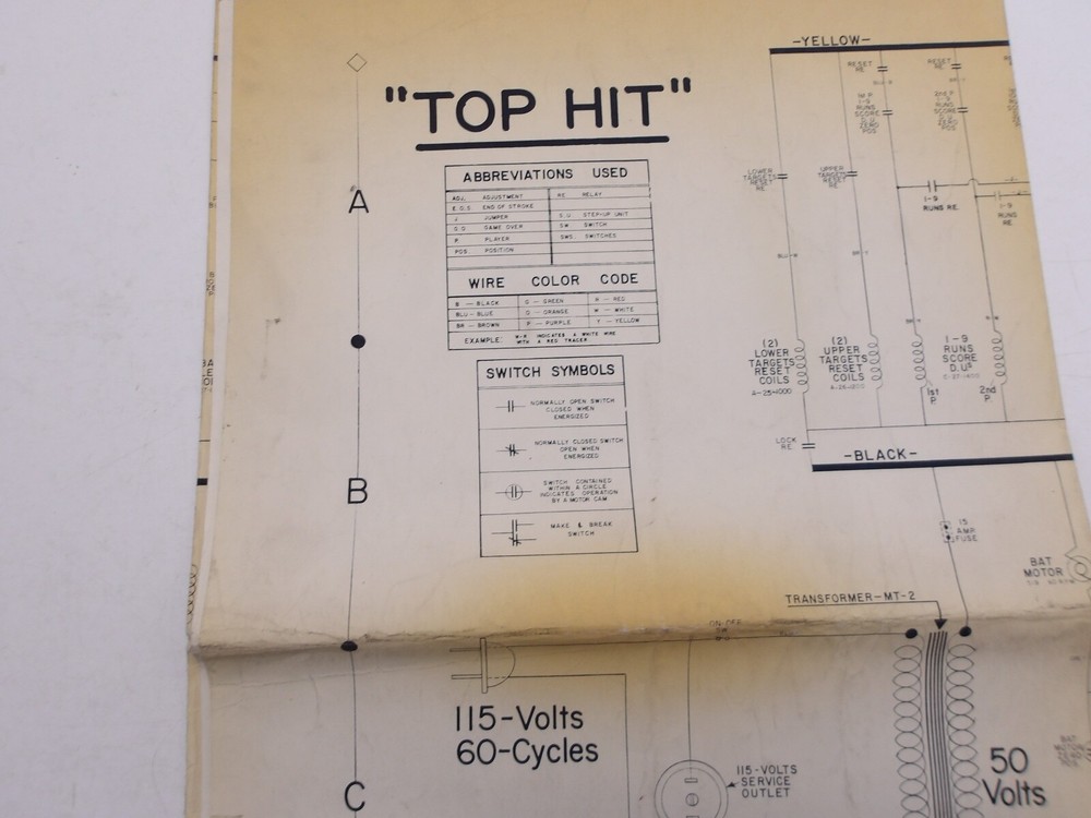 Midway: Top Hit - Pinball - Schematic