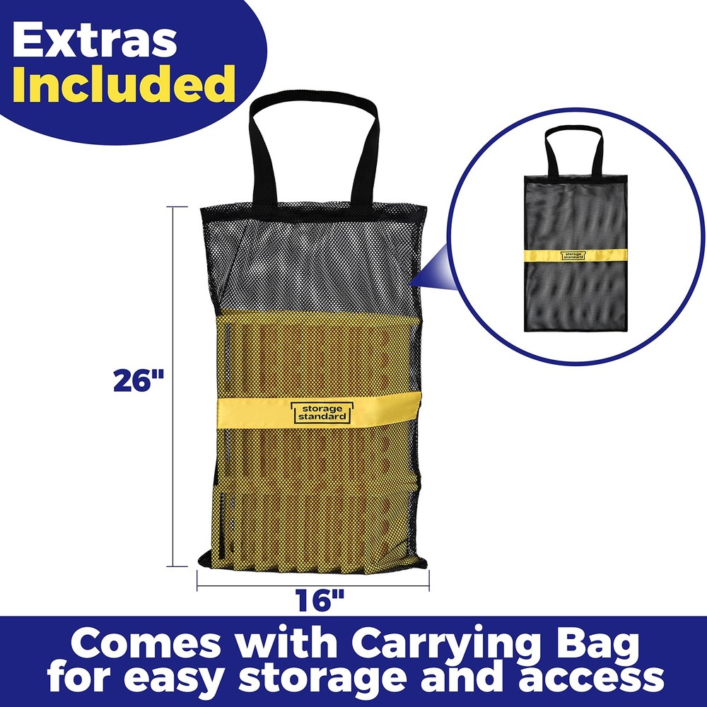24 Pack Edge Corner Protector With Carrying Case for Flatbed Cargo Yellow