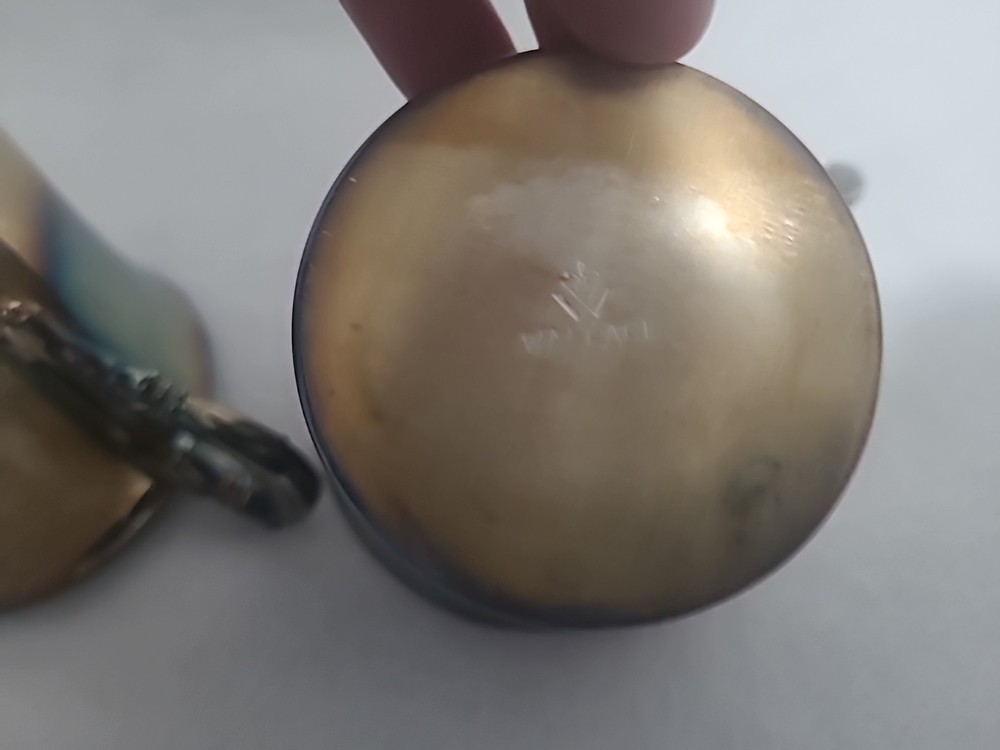 Wallace Silverplate Set Of 2 Cups With Handle