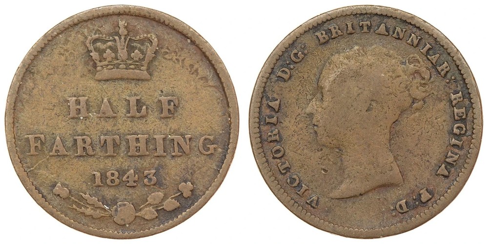 Great Britain - 1/2 Farthing 1843 - Victoria