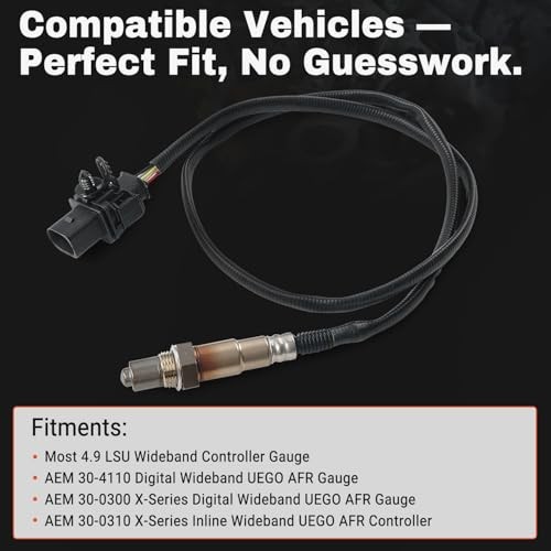 LSU 4.9 Lambda WideBand Oxygen Sensor O2 Sensor Compatible with AEM 30-4110