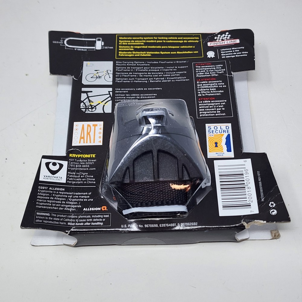 MOUNT Only For Kryptonite KryptoLok STD Missing 4 Foot Flex Cable Bracket & Keys