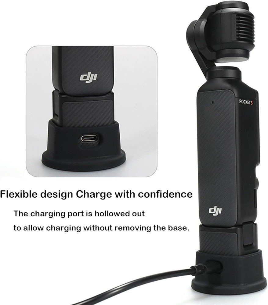 DJI Osmo Pocket 3 Silicone Base - Compact Non-Slip Support for Stability
