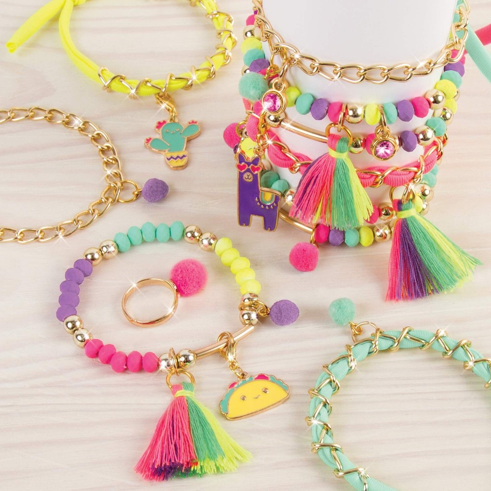 Make It Real: Neo-Brite Chains & Charms Kit - Create 10 Unique zzzz-s, Multi