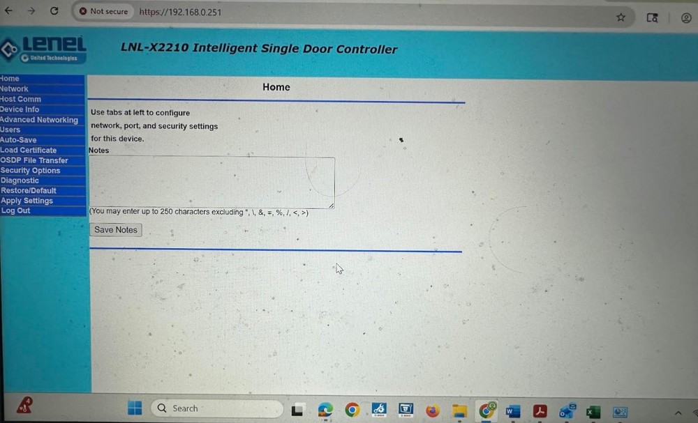 Lenel LNL-X2210 Intelligent Single Door Controller Board - Used