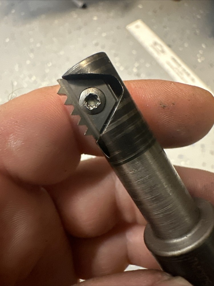 VARGUS INDEXABLE CARBIDE INSERT THREAD MILL CNC MILLING CUTTER 3/4” Vardex