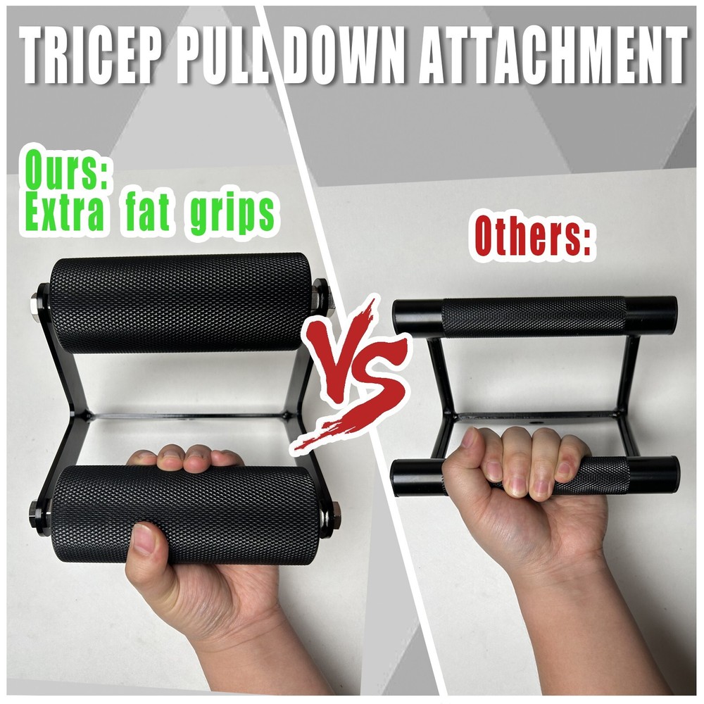 Fat Armwresting Training Equipment LAT Pulldown Attachments D Handle Gym Forearm