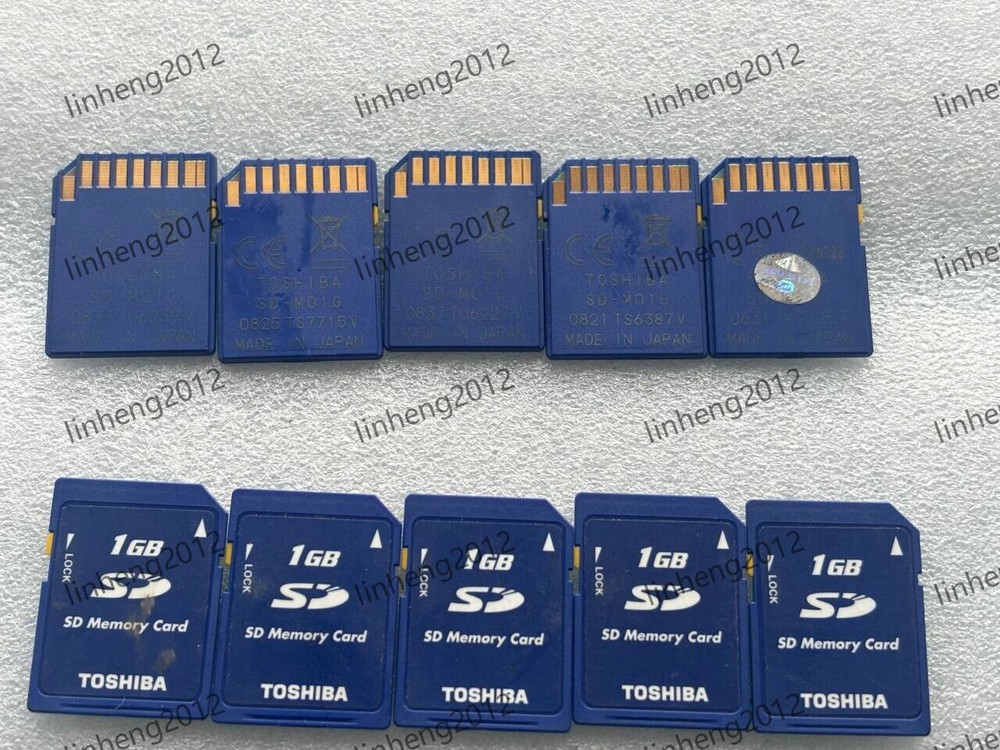 10PCS TOSHIBA 1GB SD Memory card