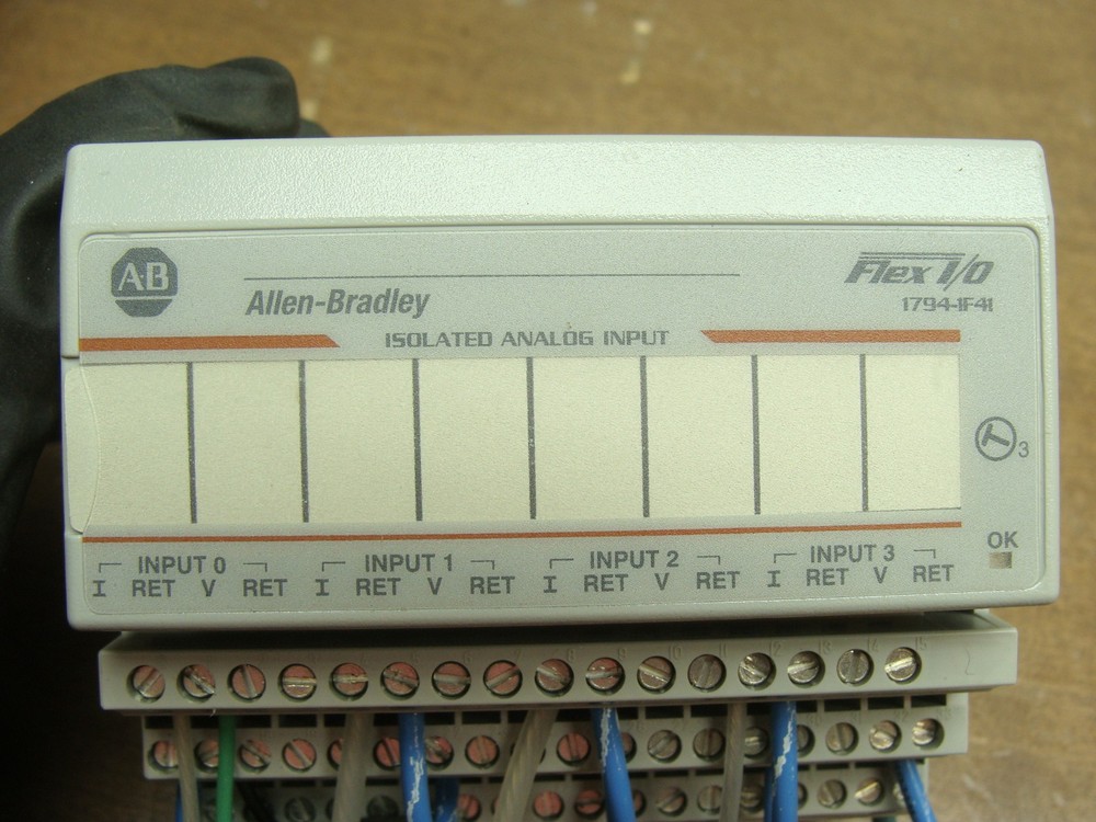 ALLEN BRADLEY FLEX I/O 1794-1F-41 ISOLATED ANALOG INPUT MODULE