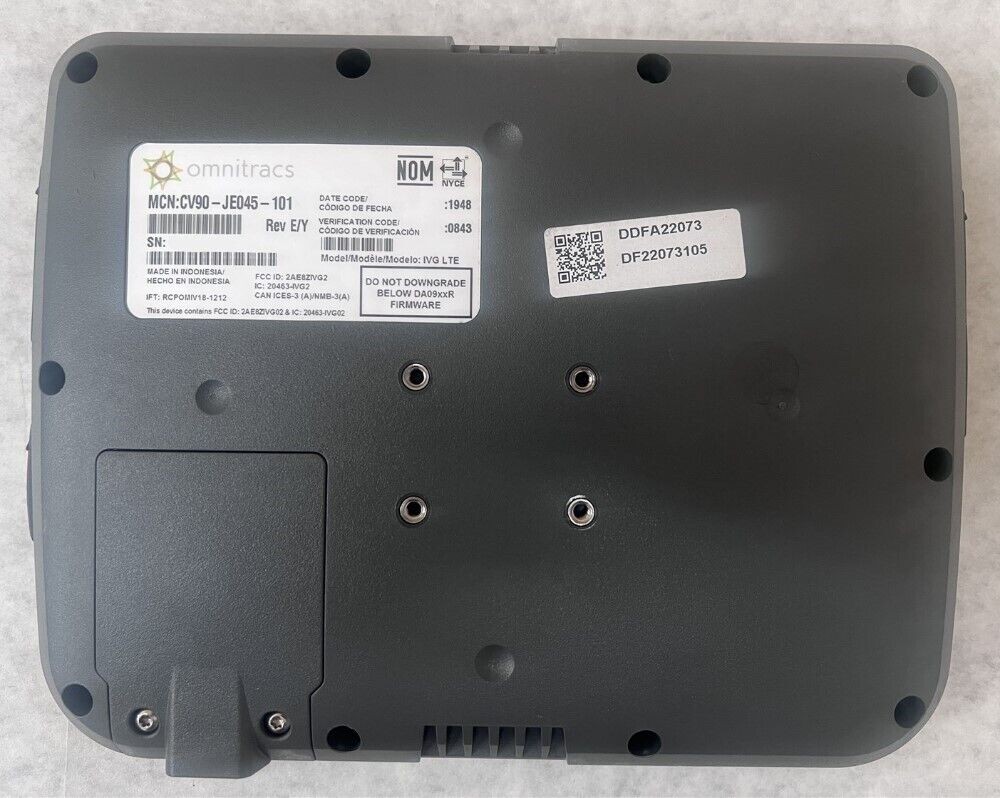 Lot of 8 Omnitracs IVG Electronic Logging Device CV90 - Mixed Part Numbers