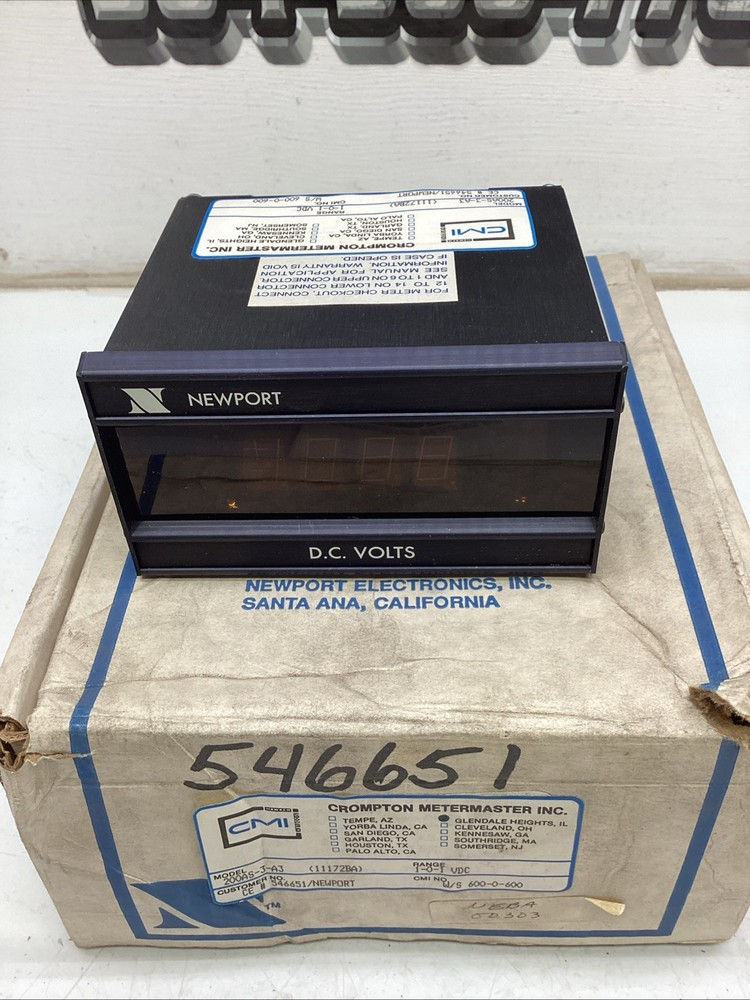 Newport Digital Panel Meter 200AS-3-A3 NIB