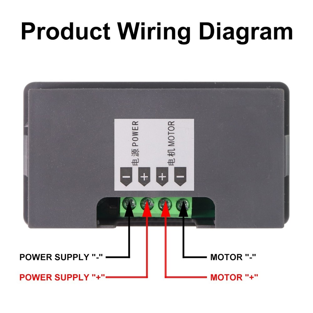 6V 12V 24V 5A PWM DC Motor Speed Controller Wirless Remote Reversible Switch