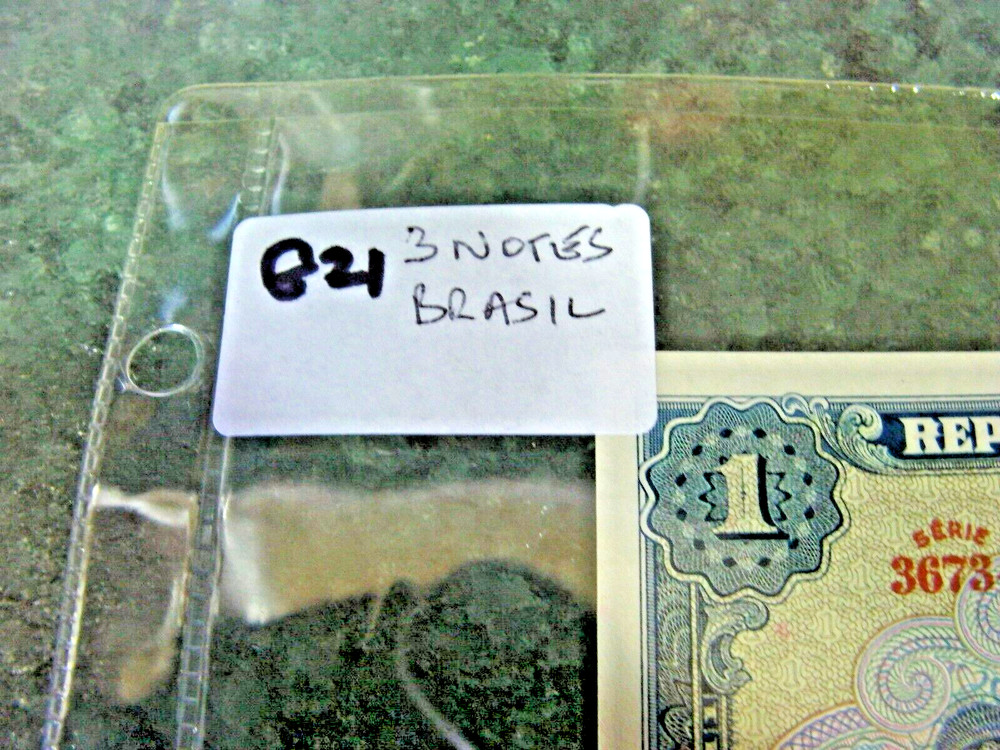 BANK NOTES WORLD 3 NOTES G21 BRASIL