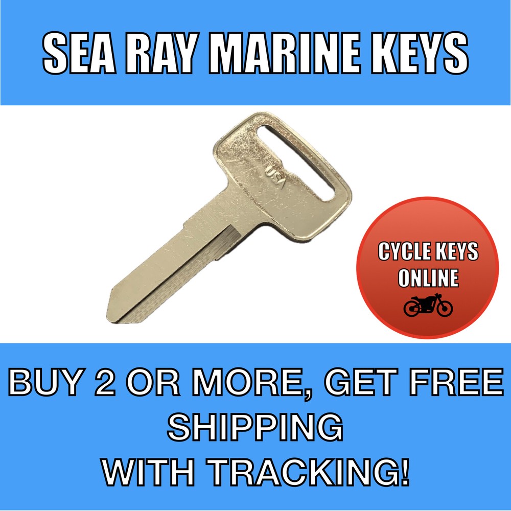 Sea Ray boat keys cut to code spare replacement key for codes 3201-3250