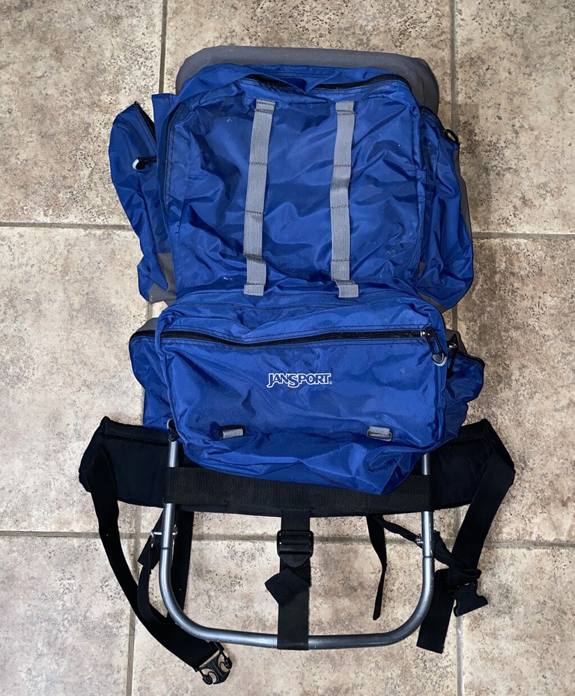 Jansport Blue Outdoor Big Hiking Backpack