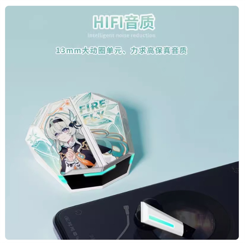 Honkai: Star Rail Firefly Theme Student Headset Wireless Bluetooth Collection
