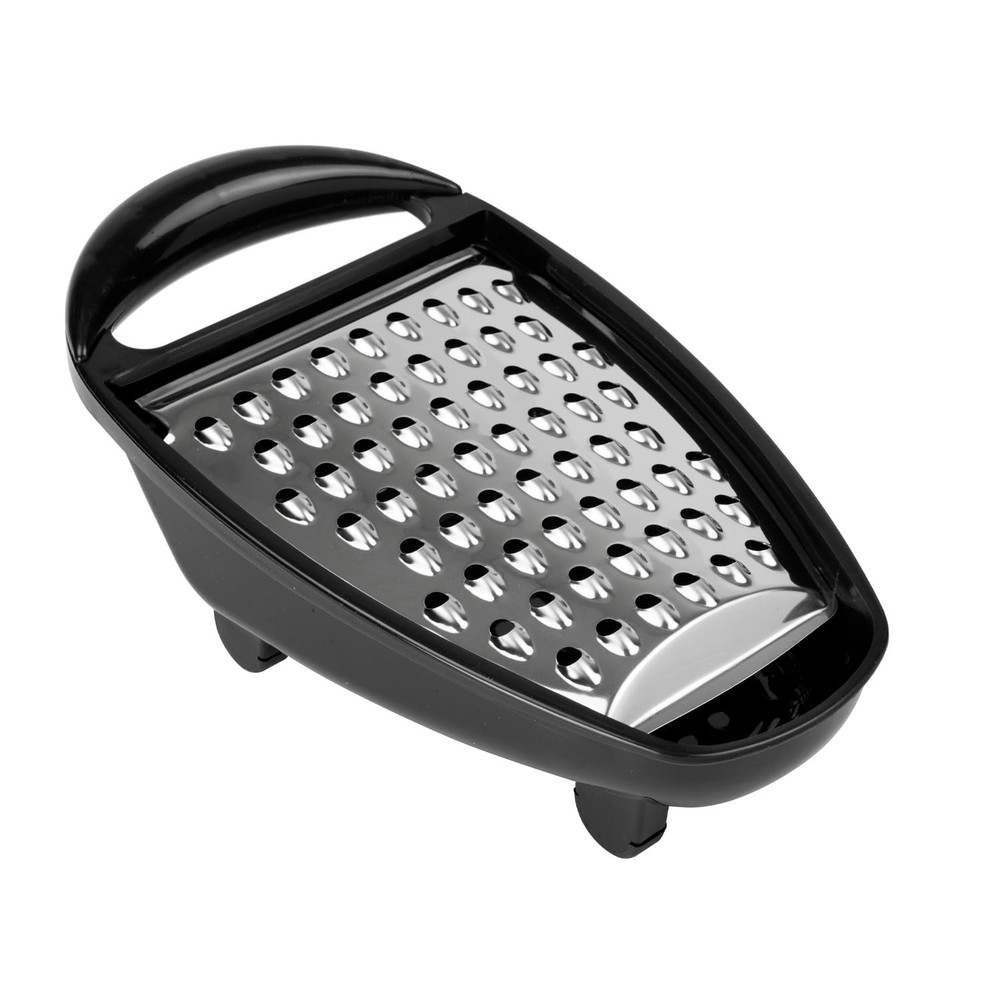 Home Basics Cheese Grater with Catch Tray Razor Sharp Coarse 1 - Pack, White